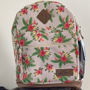 Dickies floral print varsity back pack